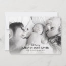 Search for black and white birth announcement cards Script