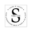 Search for monogram address rubber stamps Elegant