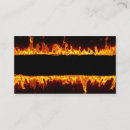 Search for fiery business cards Flames