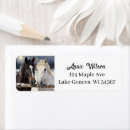 Search for black horse return address labels Rustic