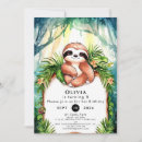 Search for sloth birthday invitations Whimsical