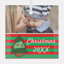 Search for stripes christmas tree decorations Green