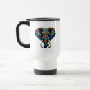 Search for elephants travel mugs Design