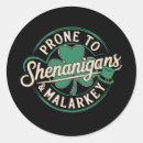 Search for shenanigan stickers Irish