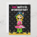 Search for girl pirate party invitations Skull