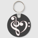 Search for heart note key rings Clef