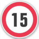 Search for number 15 stickers Fifteen