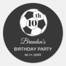 Search for tenth birthday stickers Black