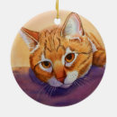 Search for brown tabby cat christmas tree decorations Kitten