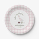 Search for farm birthday plates One silly goose