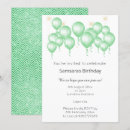 Search for chevron birthday invitations Green
