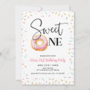 Search for shes a sweet one birthday invitations Sprinkles