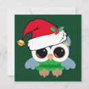 Search for cute owl christmas cards Green