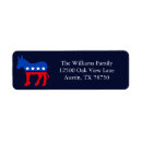 Search for democrats return address labels Liberal