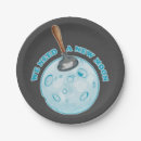 Search for solar system paper plates Moon