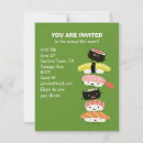 Search for sushi invitations Funny