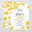 Search for yellow and white baby shower invitations Minimalist