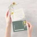 Search for sunflower wedding invitations All in one