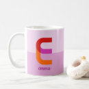 Search for letter e mugs Stylish