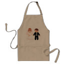 Search for just married aprons Bride and groom
