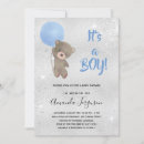 Search for blue teddy bears baby shower invitations Cute