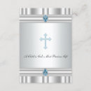 Search for blue and grey christening invitations White