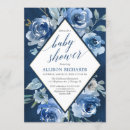 Search for indigo baby shower invitations Modern