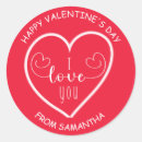Search for i heart names stickers I love you