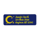 Search for moon and stars return address labels Astronomy