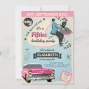 Search for 1950s birthday invitations Fifties