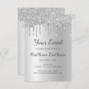 Search for new years baby invitations Silver