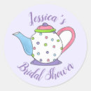 Search for tea party baby shower stickers Teapot