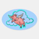 Search for pig flying stickers Humour