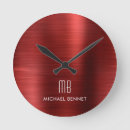 Search for metal clocks Monogrammed