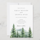 Search for pine tree wedding invitations Boho