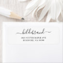 Search for black monogram return address labels Typography