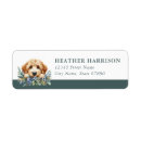 Search for golden doodle return address labels Cute