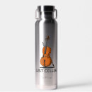 Search for music water bottles Cellist