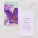 Search for spring crocus business cards Purple
