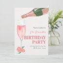 Search for champagne bottle birthday invitations Cheers