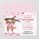 Search for valentine day baby shower invitations Pink and red