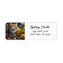 Search for art lover return address labels Cat