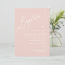 Search for baby girl christening invitations Pink