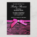 Search for zebra print baby shower invitations Black