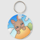 Search for rabbit with carrots key rings Cute