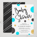 Search for gold polka dots invitations Shower