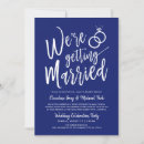 Search for simple royal blue wedding invitations Minimal