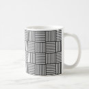 Search for black and white diamond mugs Geometric pattern