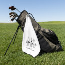 Search for fun golf towels Black and white
