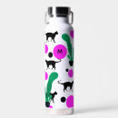 Search for black cat water bottles Pattern